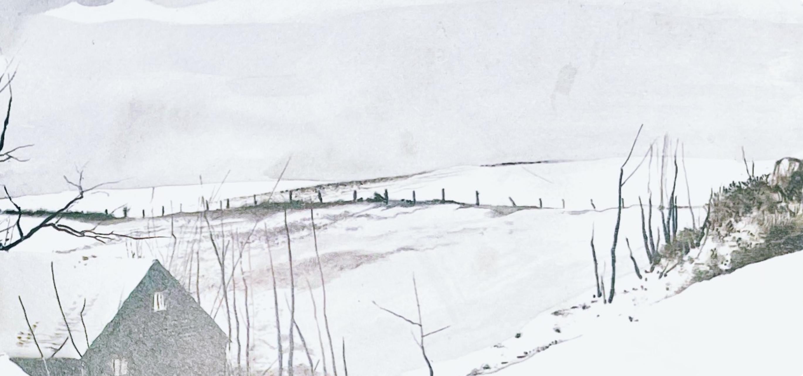 Wyeth, The Corner, The Four Seasons (nach) (Grau), Figurative Print, von Andrew Wyeth