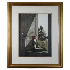 Andrew Wyeth "Christina Olson" Collotype Print 1956 Realism Woman Doorway Framed