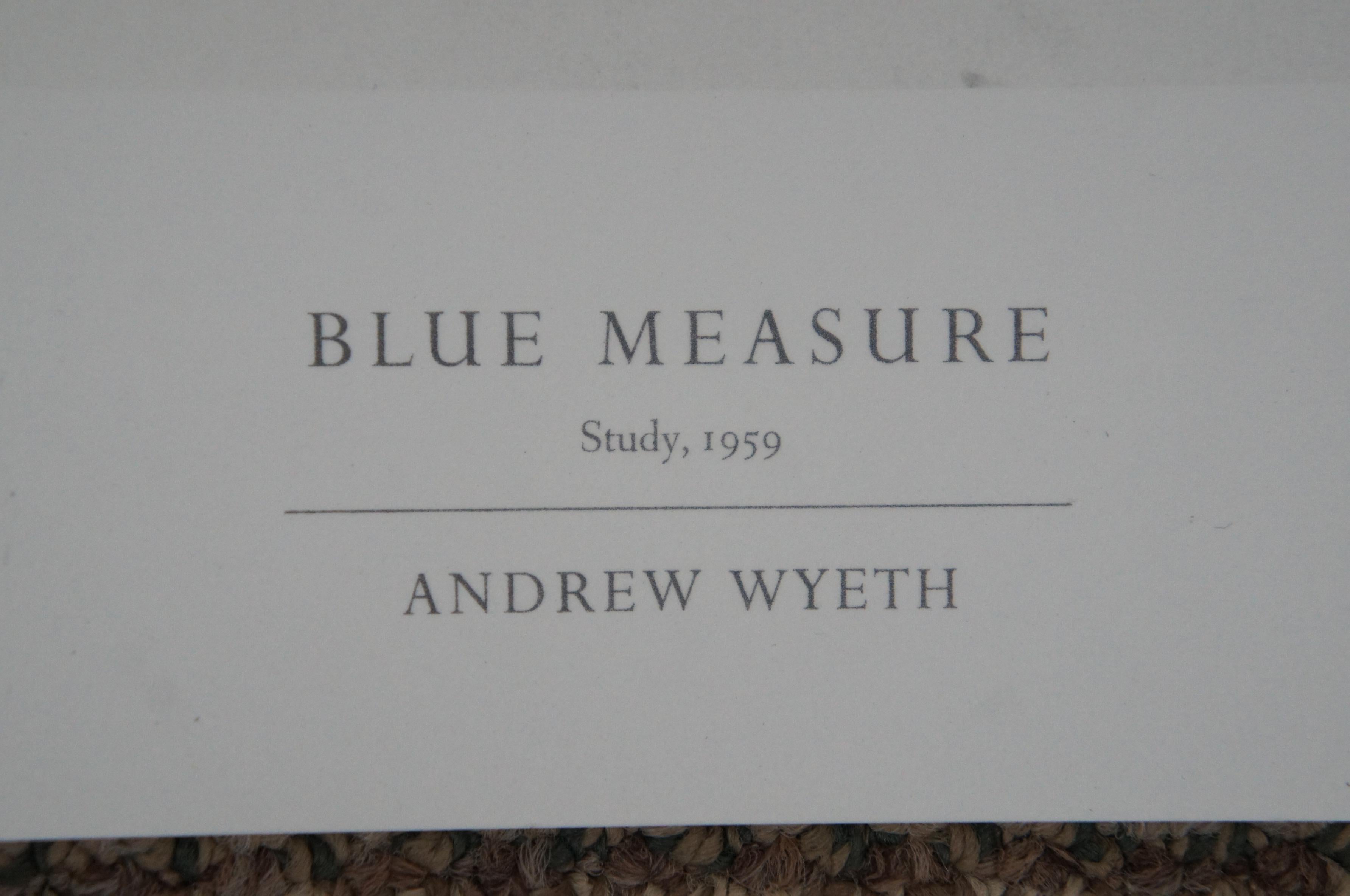 Andrew Wyeth Collotype Print Blue Measure Abstract 1976 Metropolitan Museum 1