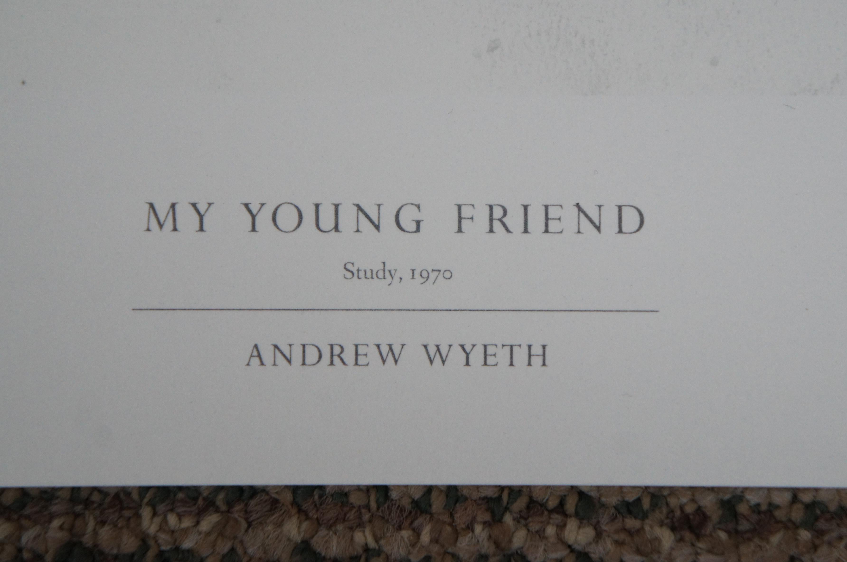 Paper Andrew Wyeth Collotype Print My Young Friend Portrait 1976 Metropolitan Museum 2