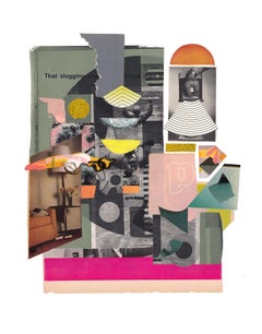 Psychic Displacement  - contemporary multicoloured collage, found images