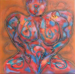Goddess of fertility  canvas/oil, 70x70 cm