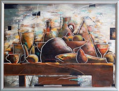 Stillleben. 2000, Leinwand, Öl, 90x120 cm, Stillleben