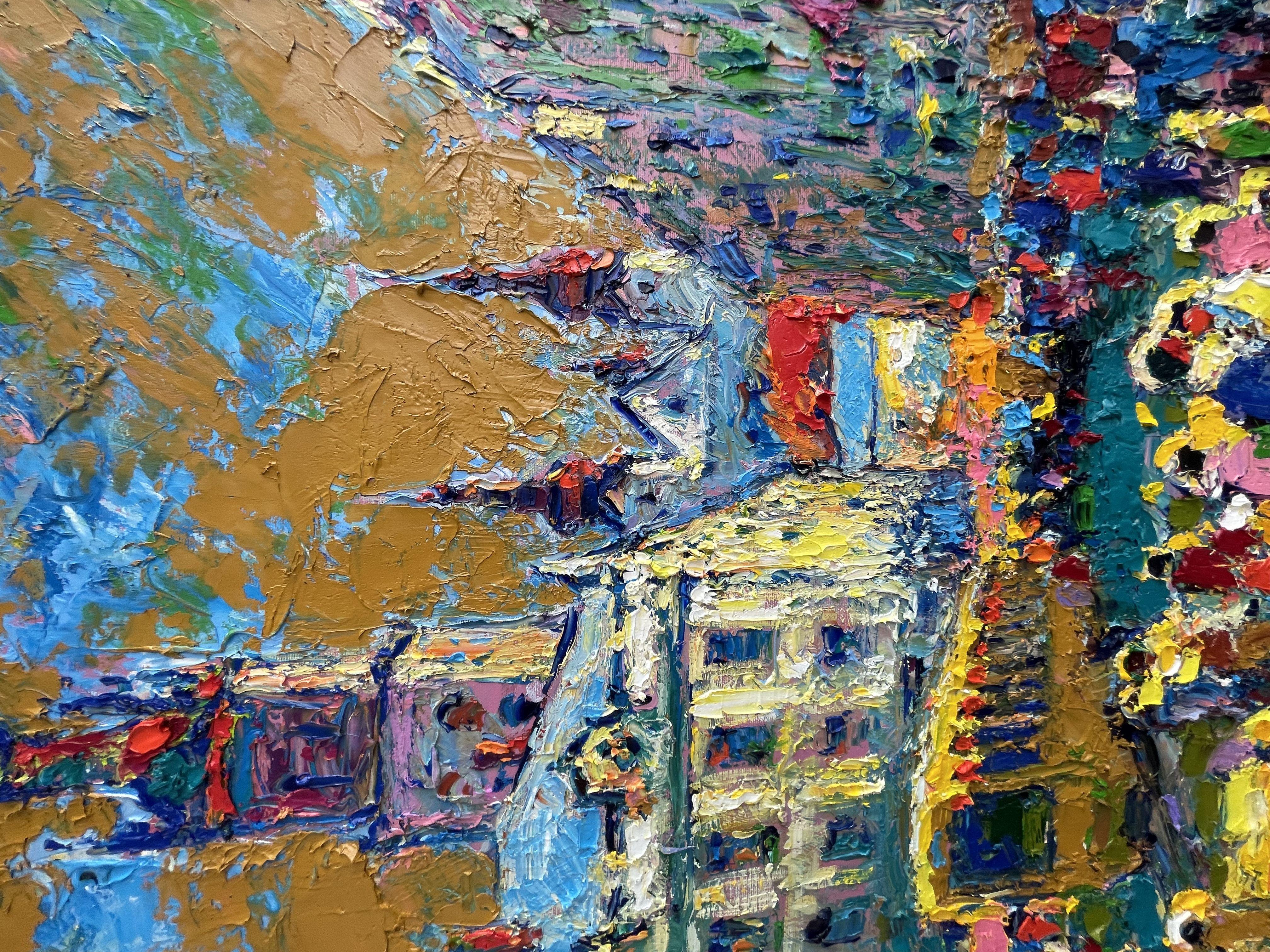 Autumn Lviv, Painting, Oil on Canvas For Sale 2