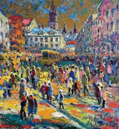 Autumn Lviv, Painting, Oil on Canvas