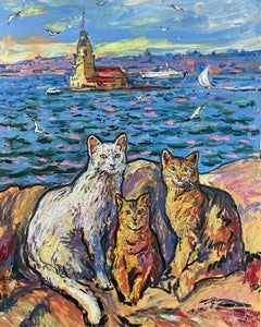 Cats of the Stambul, Painting, Oil on Canvas