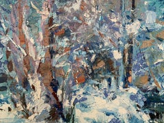 Frozen river, Painting, Oil on Canvas