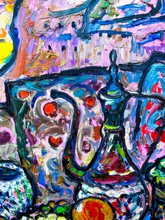 Oriental still life, Painting, Oil on Canvas