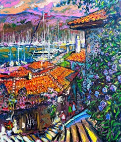 Solar roofs of the Marmaris, Painting, Oil on Canvas