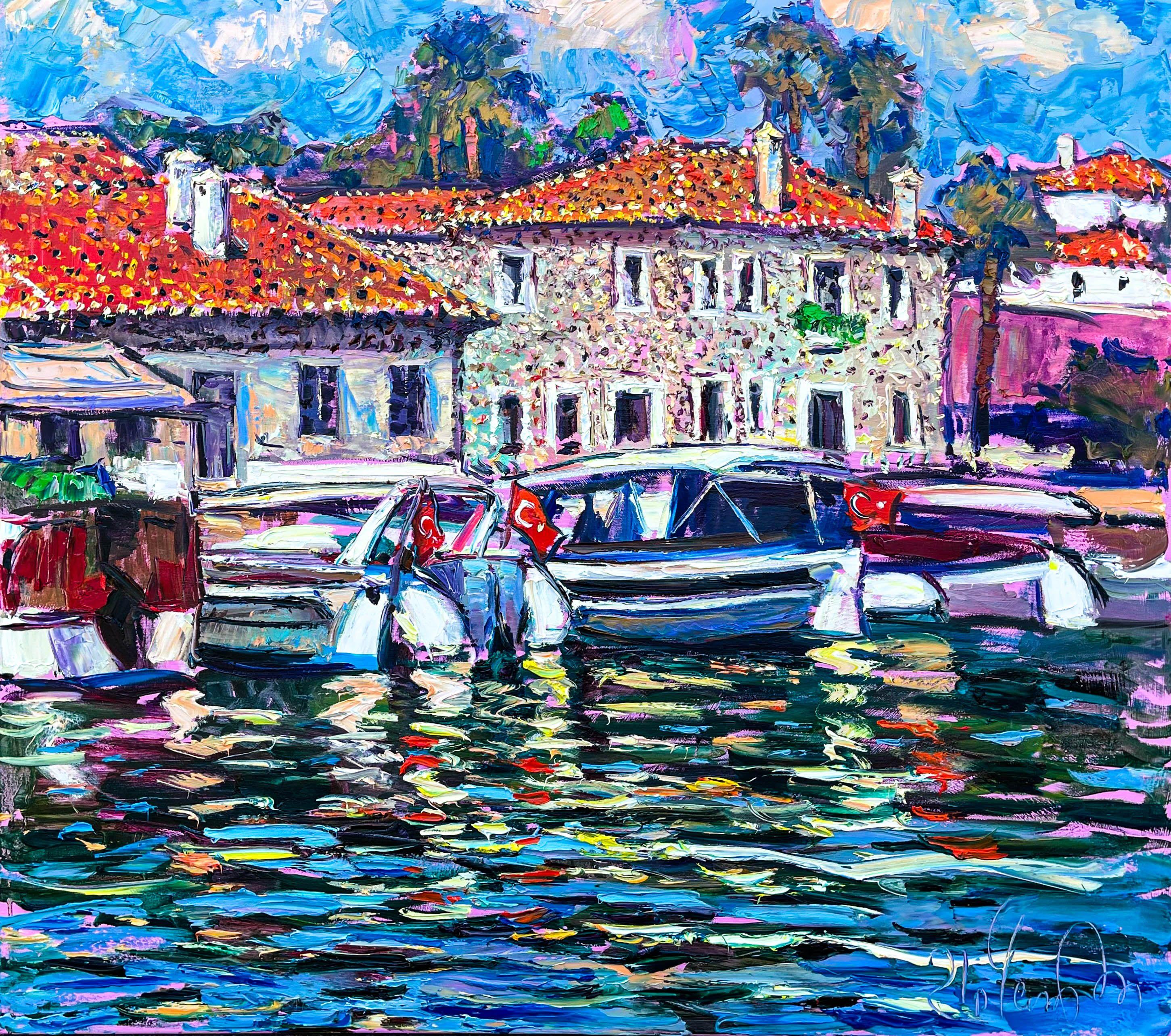 Paintings Of Marina - 11 For Sale on 1stDibs | marina painting
