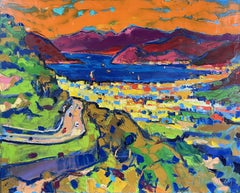 The road in Marmaris, Painting, Oil on Canvas