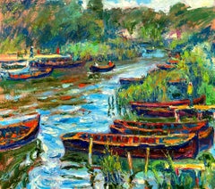 Walk through the reeds, Painting, Oil on Canvas