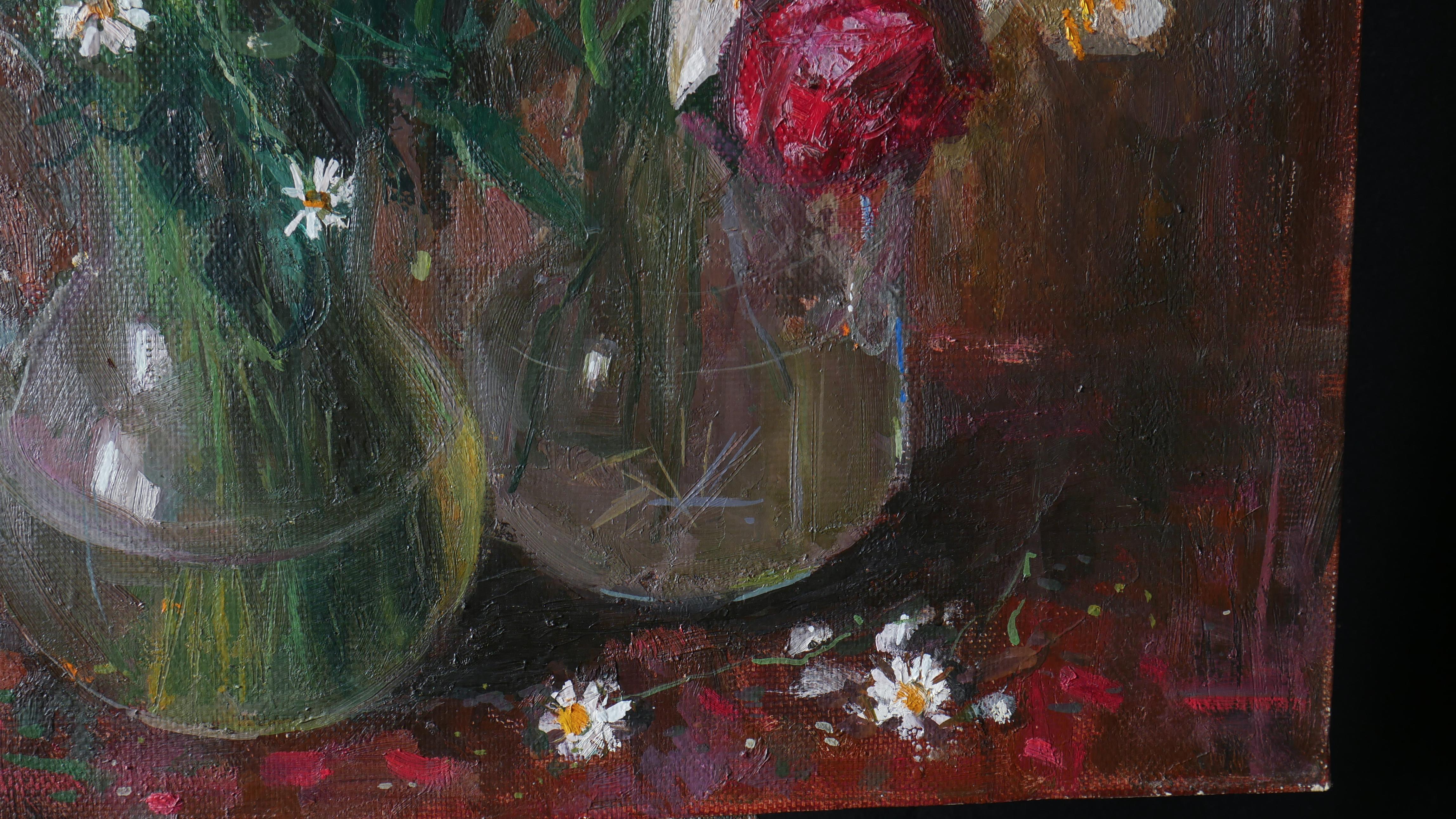 Bouquet Of Roses, Lilies, Daisies For Sale 4