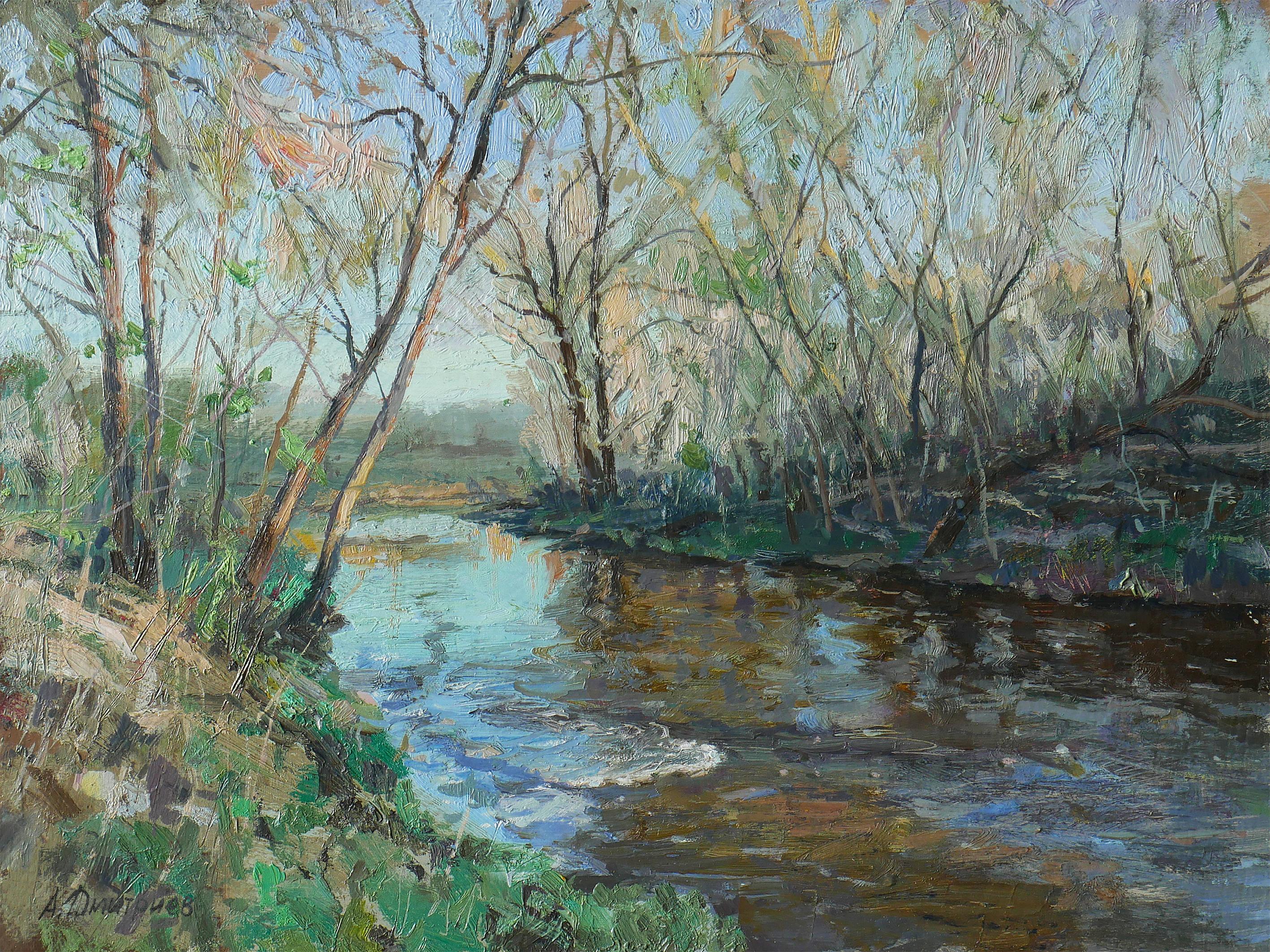 Landscape Painting di Andrey Dmitriev - Il respiro della primavera
