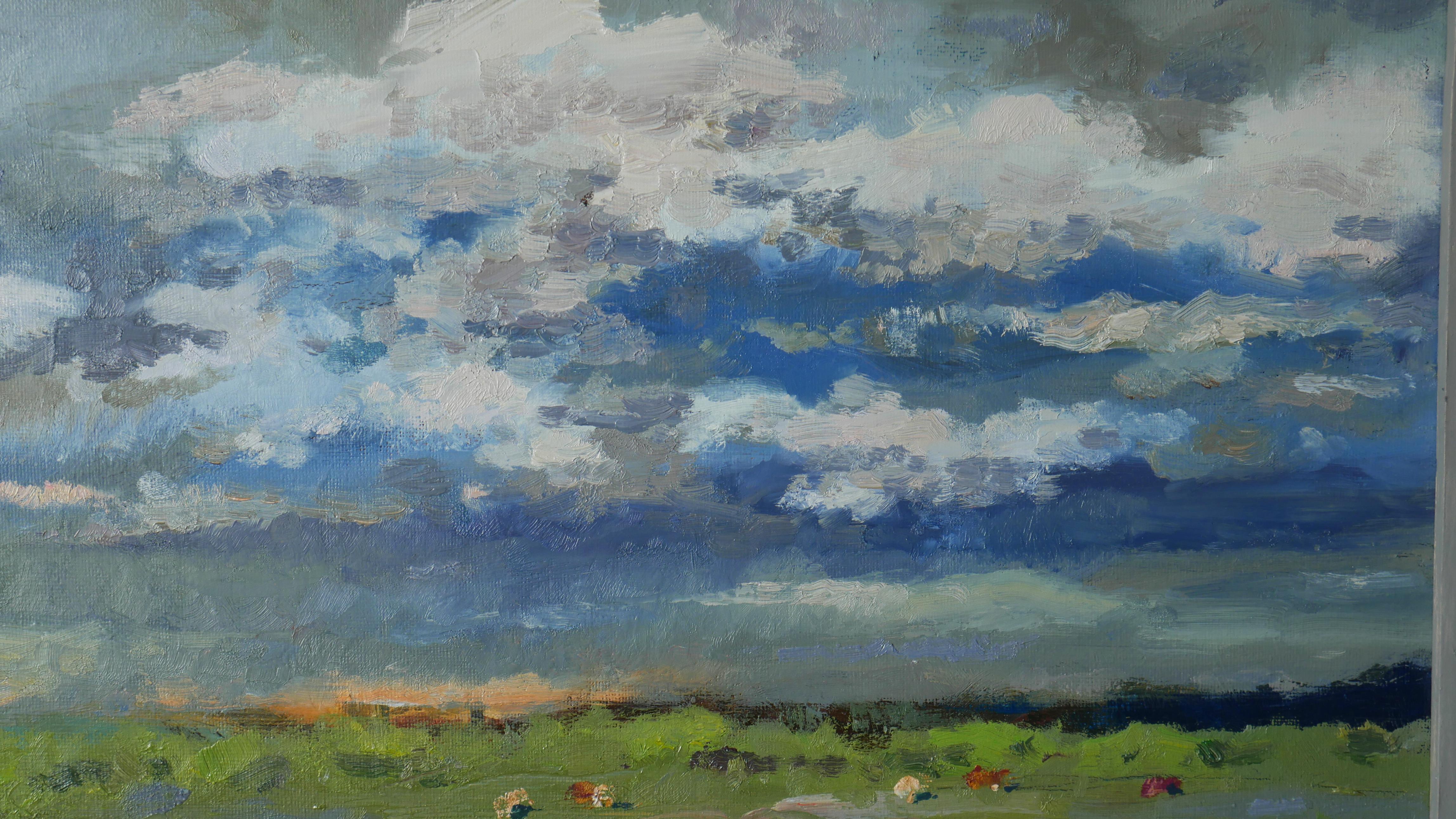 Wolken (Impressionismus), Painting, von Andrey Dmitriev