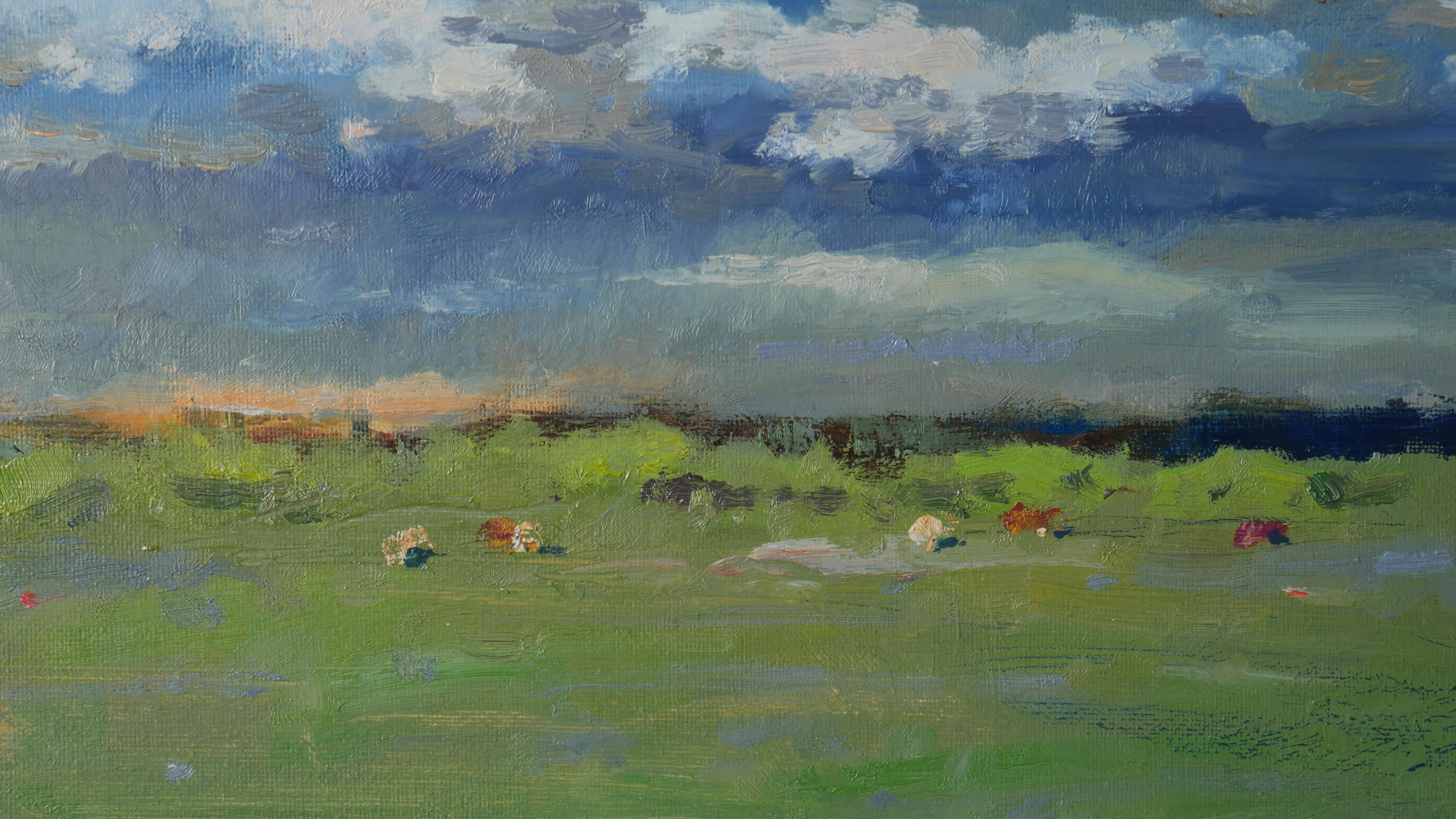 Wolken (Grau), Landscape Painting, von Andrey Dmitriev