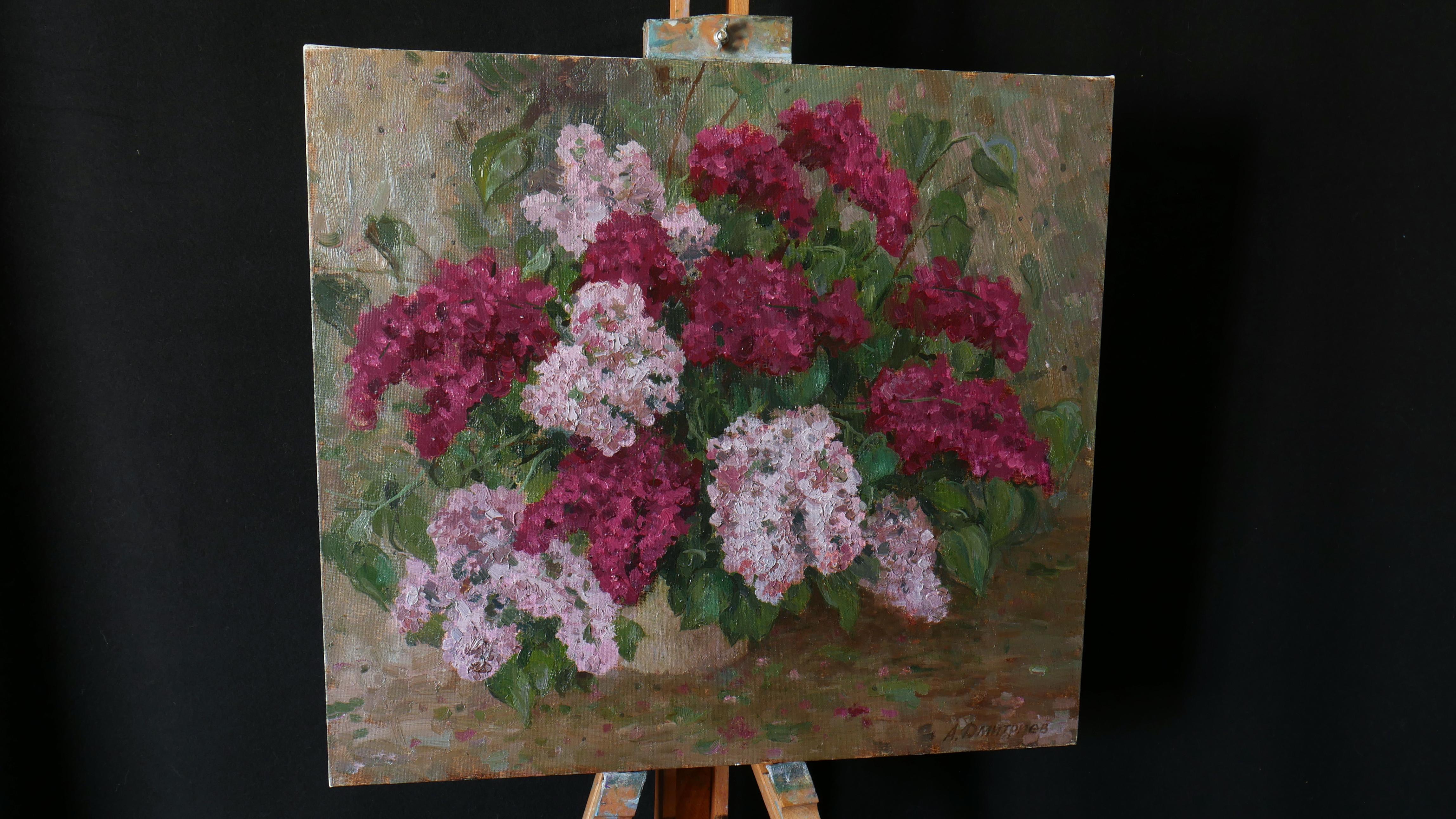 Fragrance of Lilacs – Painting von Andrey Dmitriev