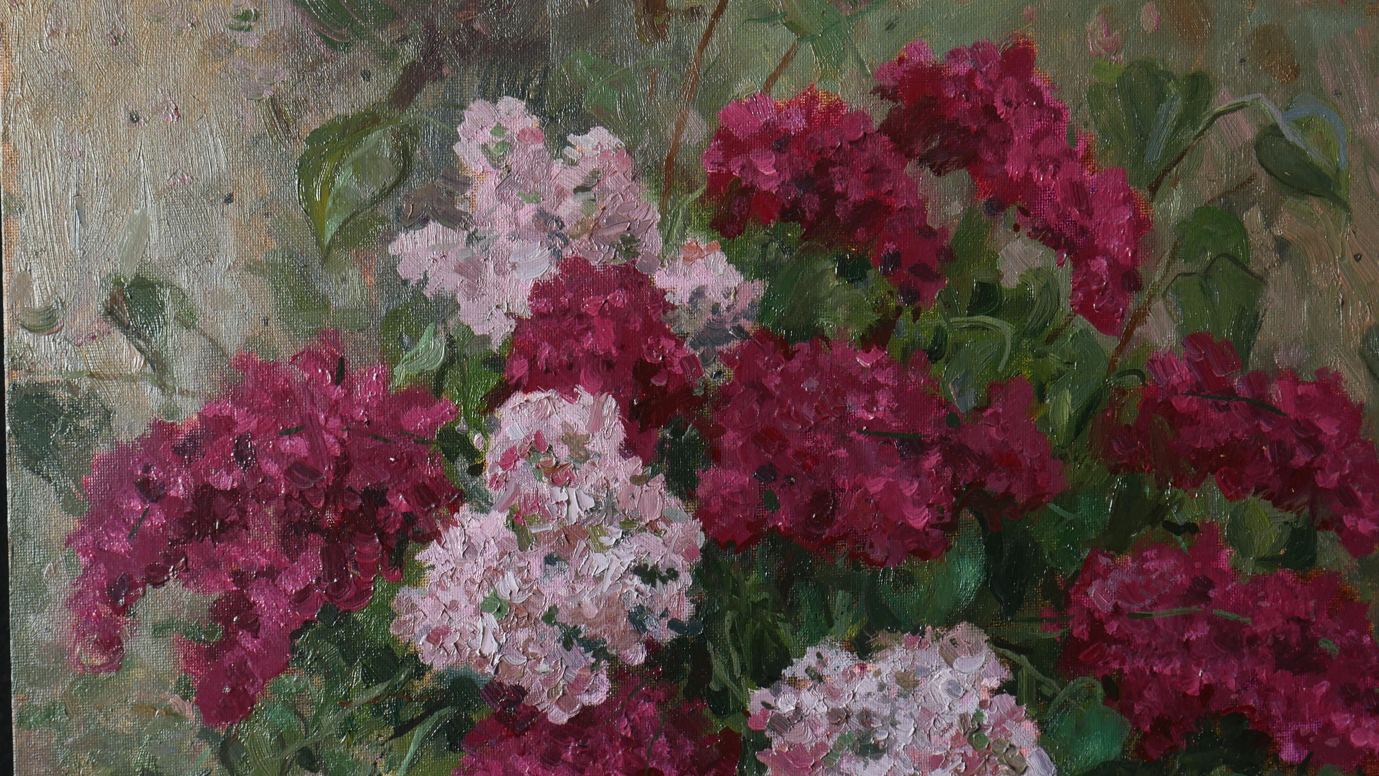 Fragrance of Lilacs (Schwarz), Landscape Painting, von Andrey Dmitriev