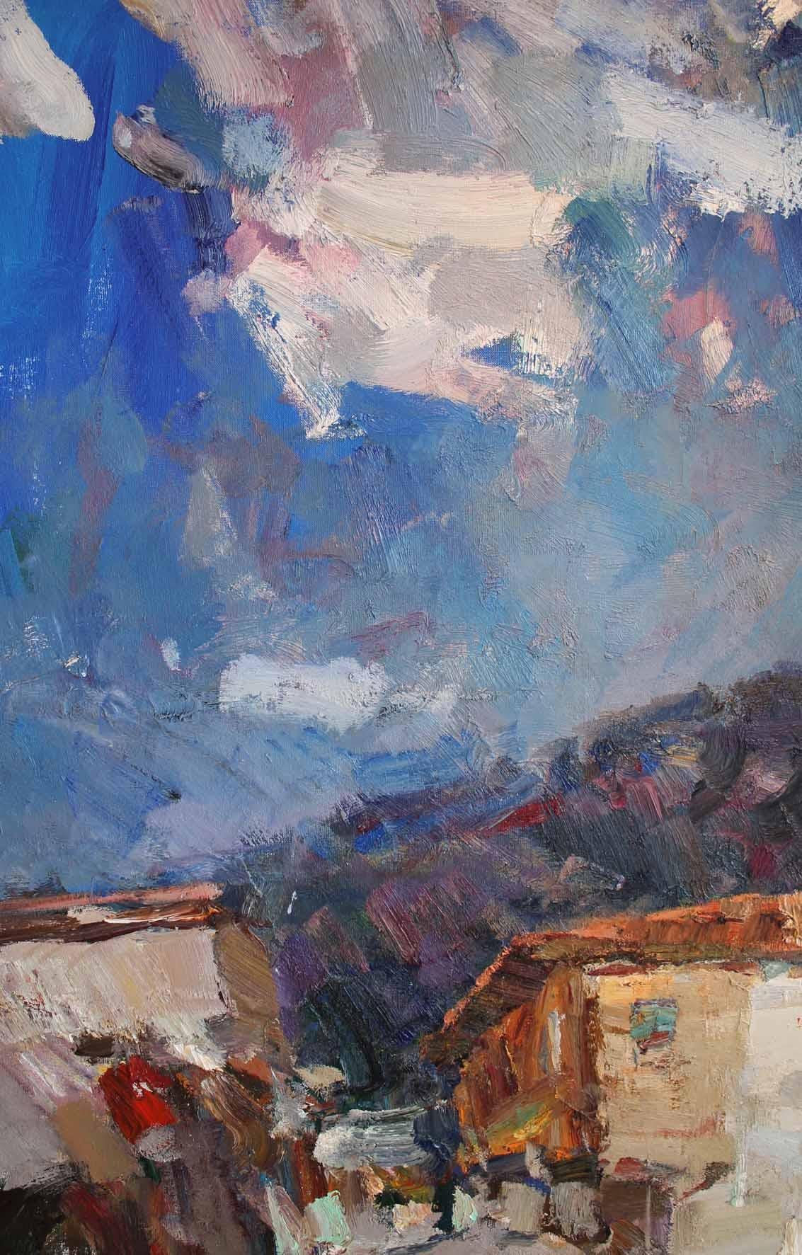 Augusttag (Abstrakter Impressionismus), Painting, von Andrey Inozemtsev