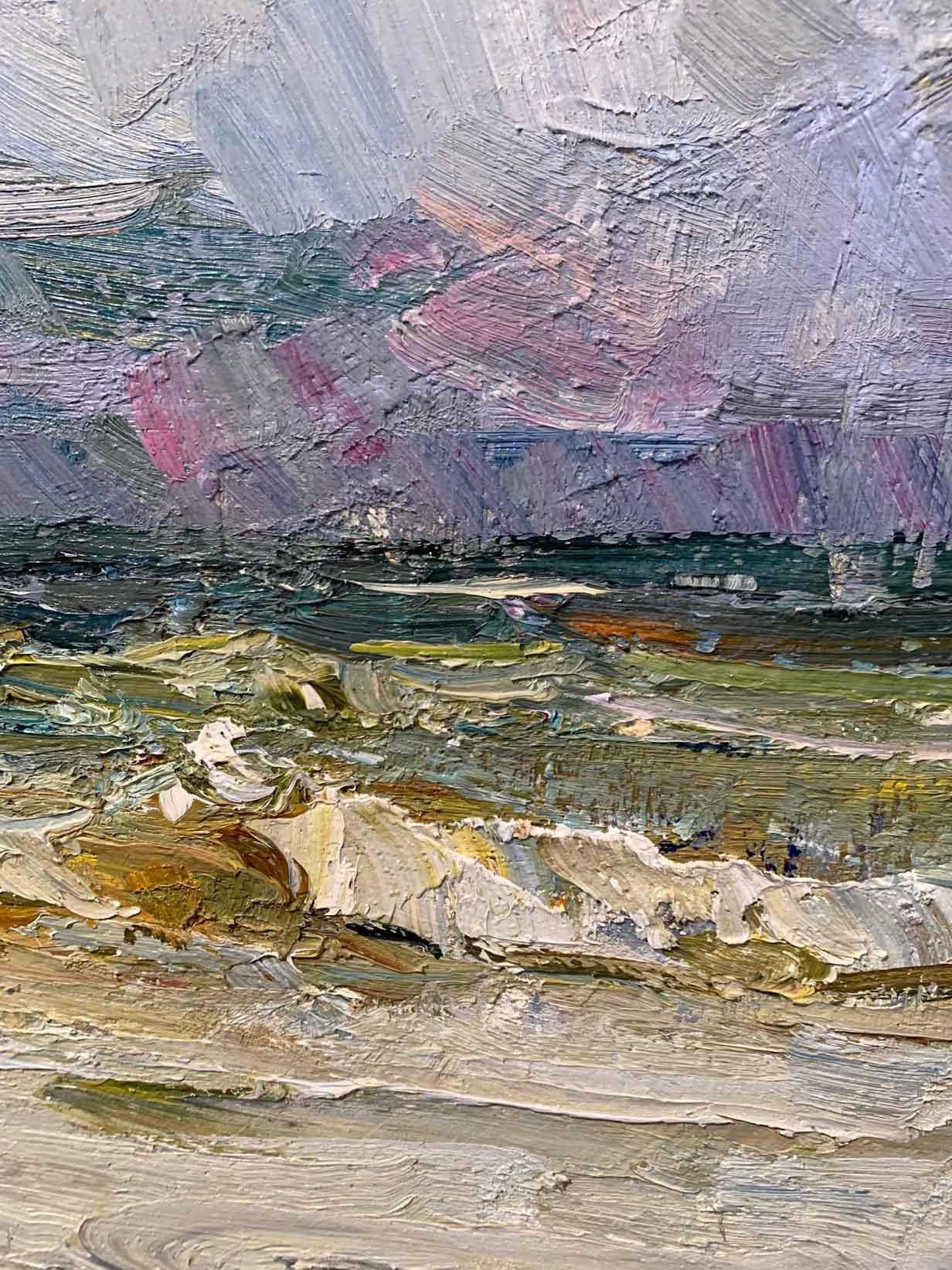 Surf Tormentoso - Painting Impresionista abstracto de Andrey Inozemtsev