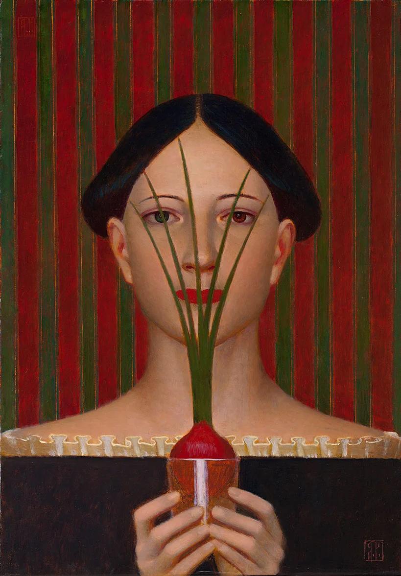 "Botanica" Oil Painting 20" x 14" inch by Andrey Remnev