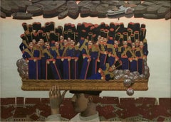 "Toy Seller" Oil Painting 35" x 45" inch by Andrey Remnev
