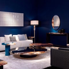 Andria Coffee Table in Lacquered Wood, Horn & Burnished Brass in by Arcahorn