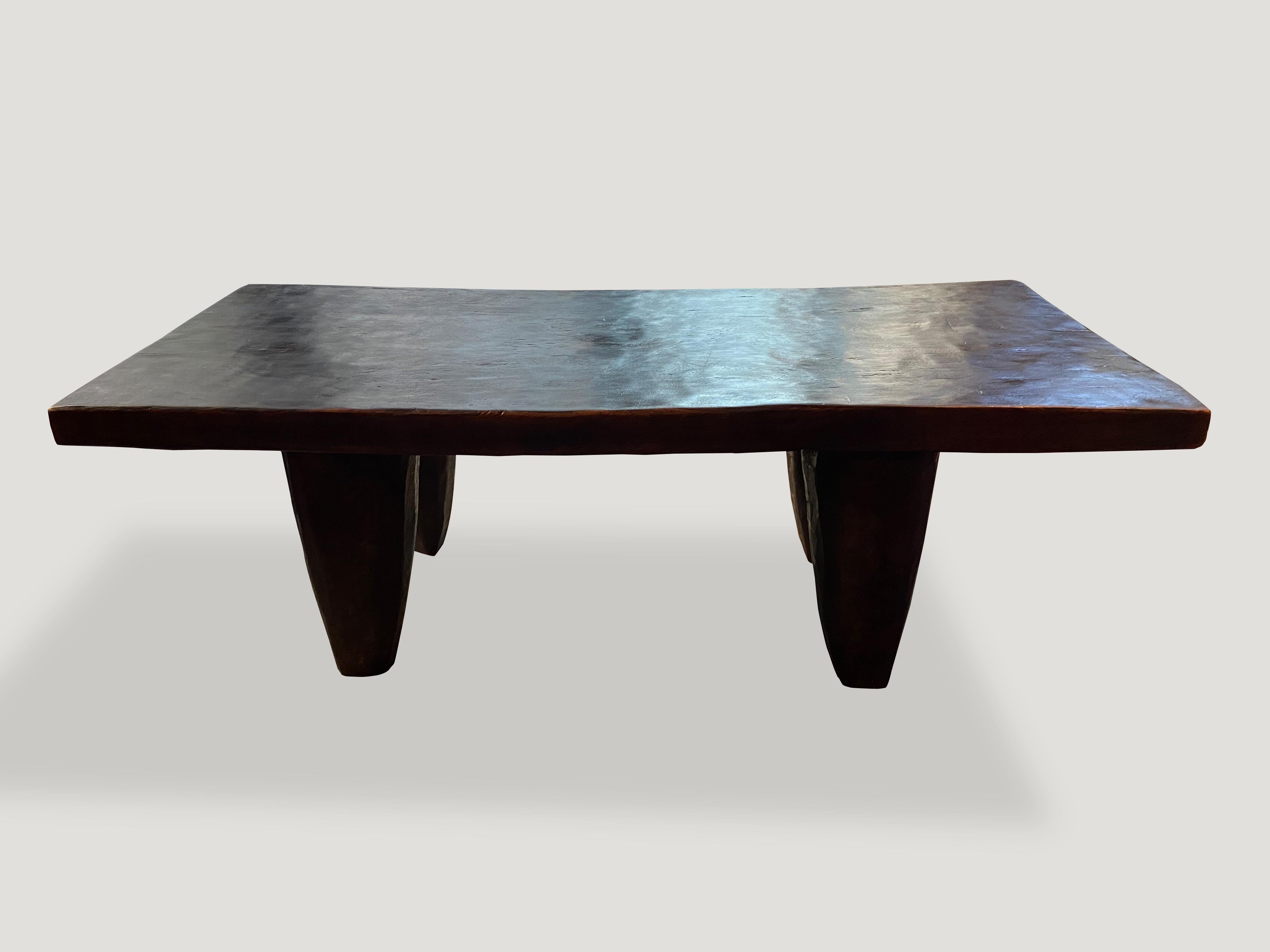 Tribal Andrianna Shamaris African Senufo Bench or Coffee Table