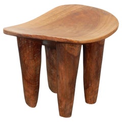 Andrianna Shamaris African Senufo Wood Carved Stool Table