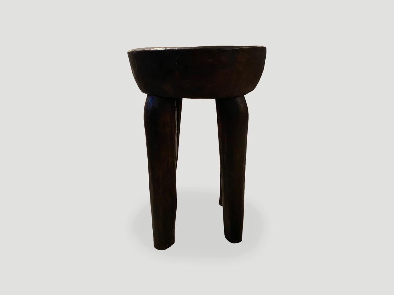 Tribal Andrianna Shamaris African Side Table or Stool