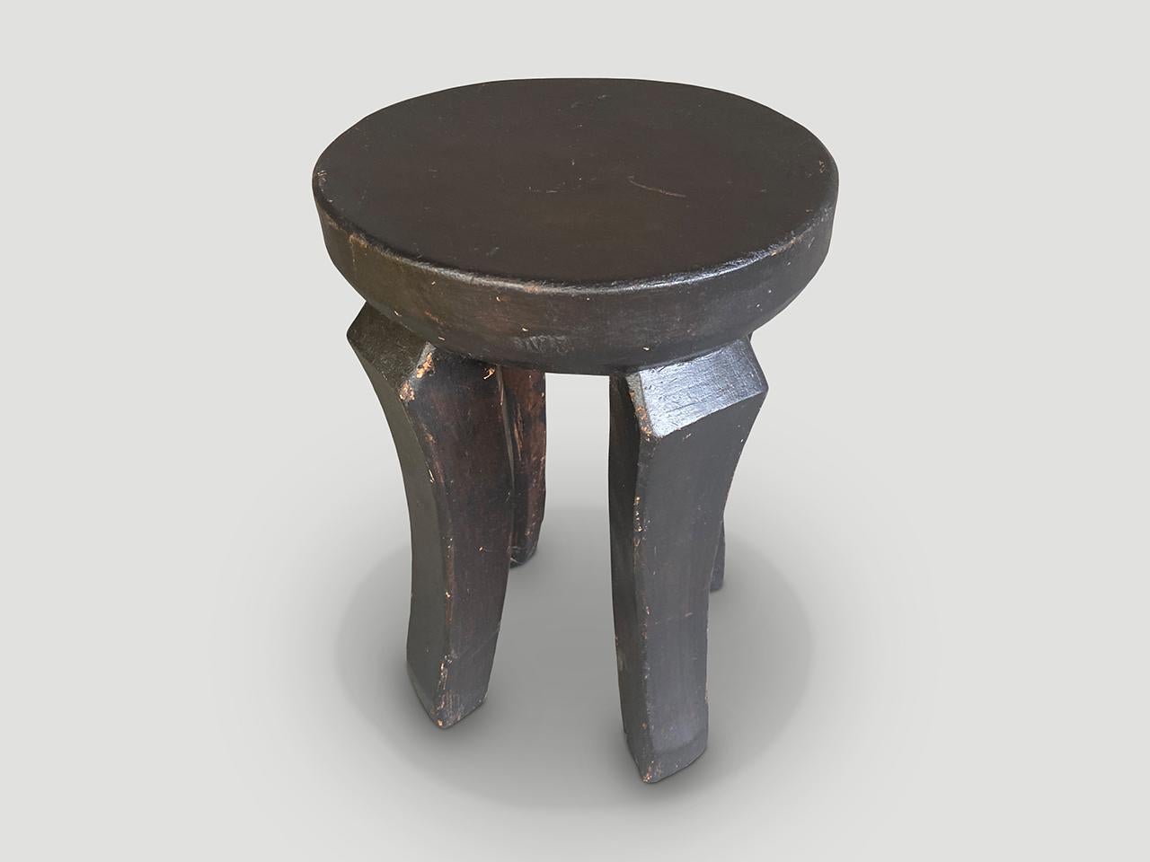 Primitive Andrianna Shamaris African Side Table or Stool