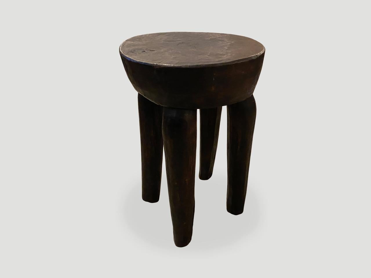 Ivorian Andrianna Shamaris African Side Table or Stool
