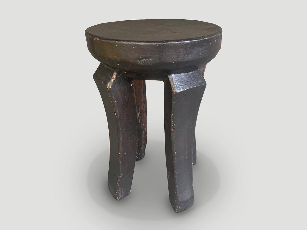 Ivorian Andrianna Shamaris African Side Table or Stool