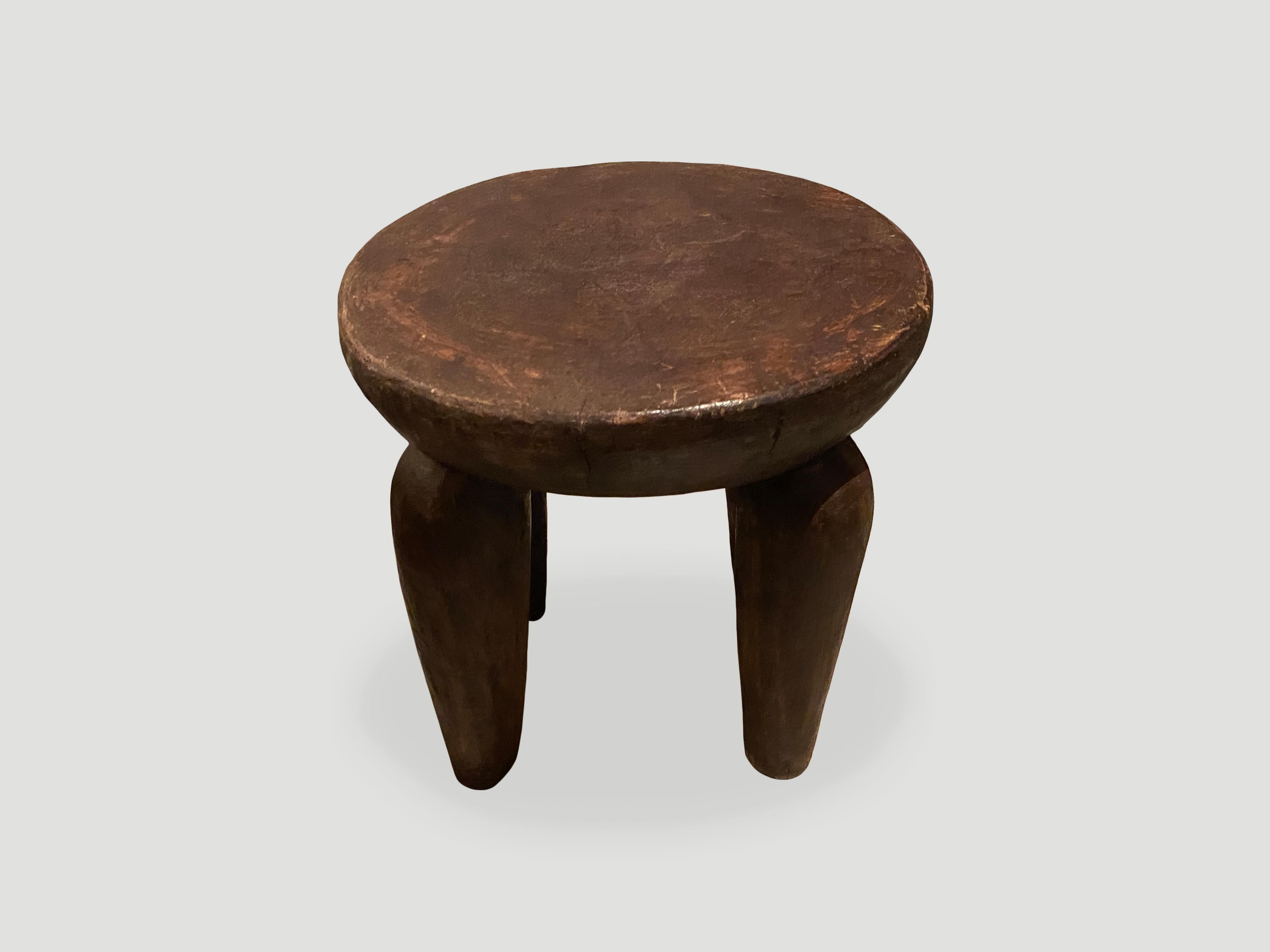 Cameroonian Andrianna Shamaris African Side Table or Stool