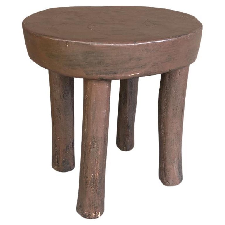 Andrianna Shamaris African Side Table or Stool For Sale at 1stDibs