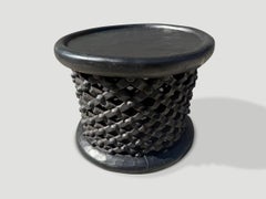 Andrianna Shamaris Hand-Carved African Coffee Table, Wabi-Sabi Design