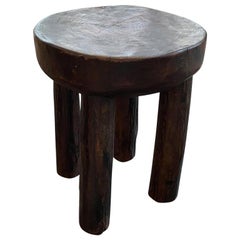 Andrianna Shamaris African Wood Side Table or Stool