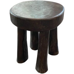 Andrianna Shamaris African Wood Side Table or Stool