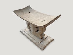 Andrianna Shamaris African Wood Wabi-Sabi Ashanti Stool
