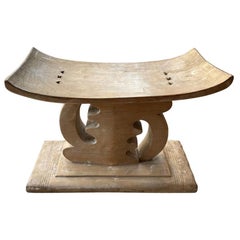 Andrianna Shamaris African Wood Wabi-Sabi Ashanti Stool