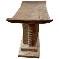 Antique Andrianna Shamaris African Wood Wabi-Sabi Ashanti Stool