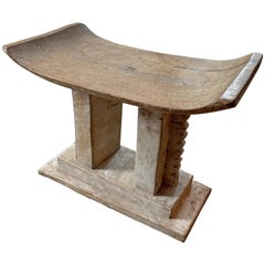 Andrianna Shamaris African Wood Wabi-Sabi Ashanti Stool