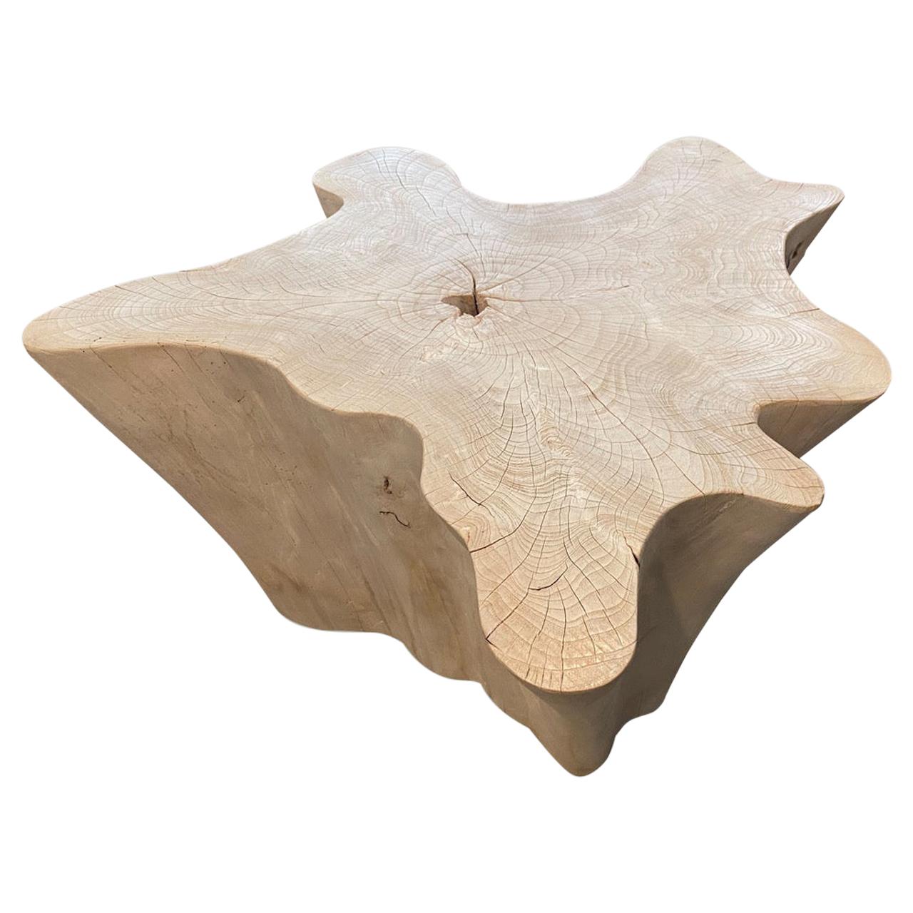 Table basse modulaire Andrianna Shamaris Amorphous en bois de teck blanchi en vente