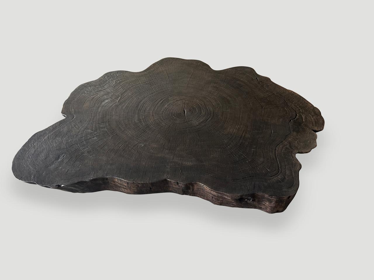 Andrianna Shamaris Amorphous Charred Coffee Table In Excellent Condition For Sale In New York, NY