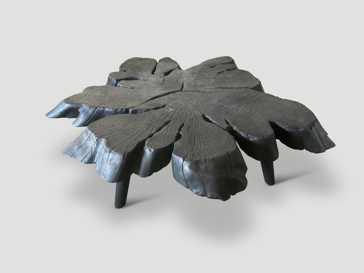 Andrianna Shamaris Amorphous Charred Coffee Table In Excellent Condition In New York, NY
