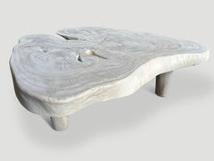 Andrianna Shamaris Amorphous Mid Century Style Bleached Coffee Table