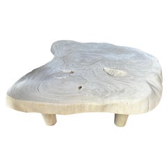 Andrianna Shamaris Amorphous Mid Century Style Bleached Coffee Table