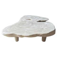 Andrianna Shamaris Amorphous Mid Century Style Bleached Coffee Table