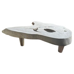 Andrianna Shamaris Amorphous Mid Century Style Bleached Coffee Table