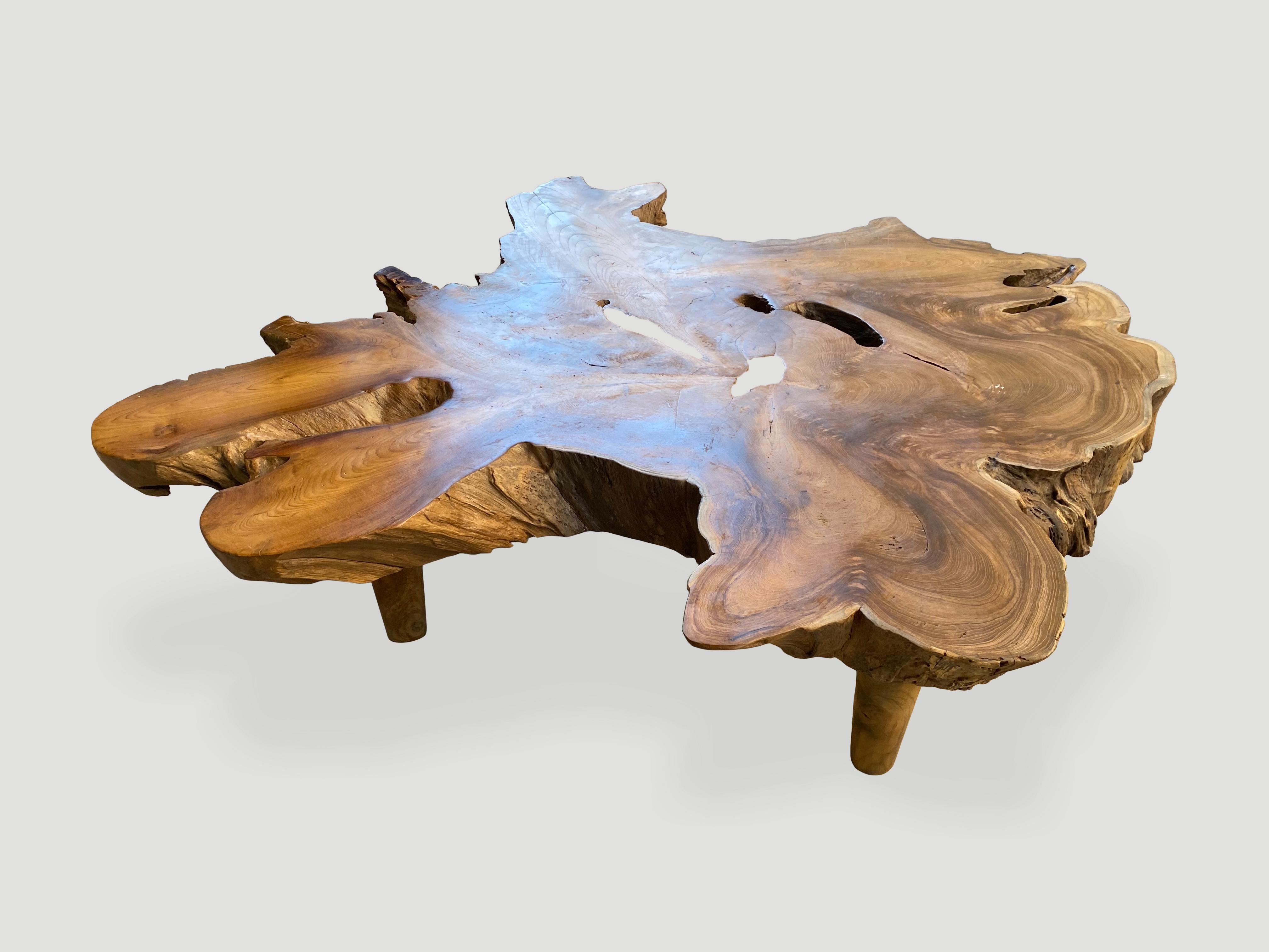 Contemporary Andrianna Shamaris Amorphous Mid Century Style Coffee Table For Sale